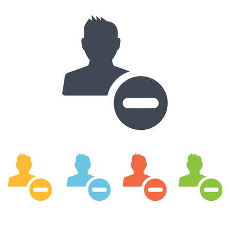 delete a contact iconのイラスト素材