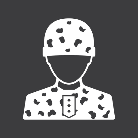 soldier iconのイラスト素材