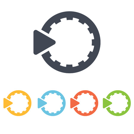 settings button iconのイラスト素材