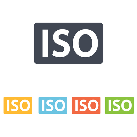 ISO iconのイラスト素材