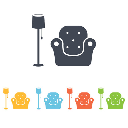 armchair iconのイラスト素材