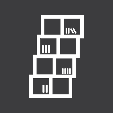 bookcase iconのイラスト素材