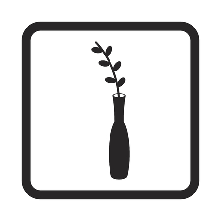 flowers in a vase iconのイラスト素材