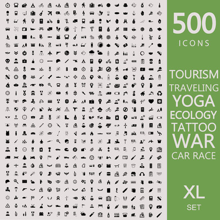 Big set iconのイラスト素材