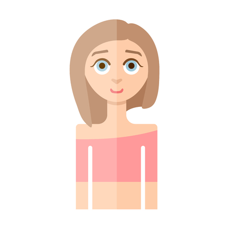 woman flat iconのイラスト素材