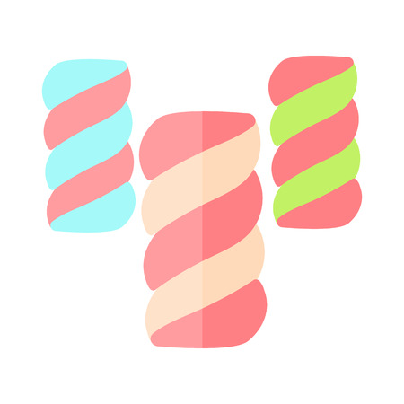 marshmallow flat iconのイラスト素材