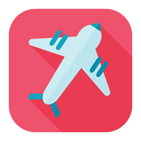 aircraft flat iconのイラスト素材