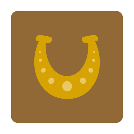 horseshoe flat iconのイラスト素材