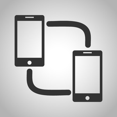 mobile phone iconのイラスト素材