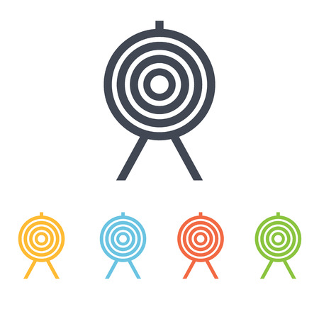 shooting with bow iconのイラスト素材