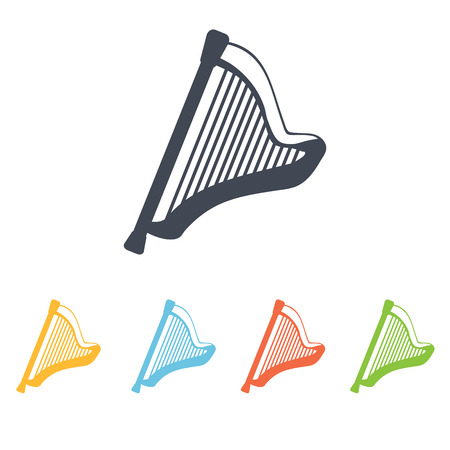 harp iconのイラスト素材
