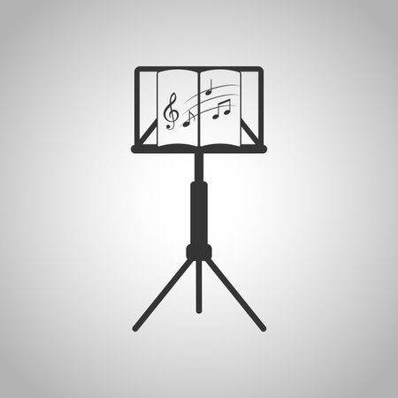 music stand iconのイラスト素材