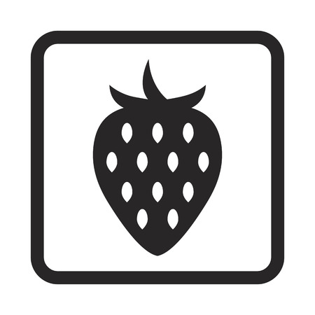 strawberry iconのイラスト素材