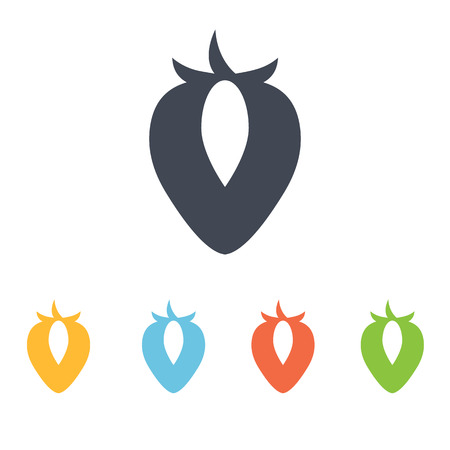 strawberry iconのイラスト素材