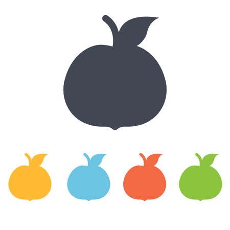 apple iconのイラスト素材