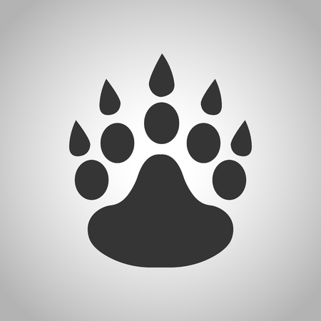 animal tracks iconのイラスト素材