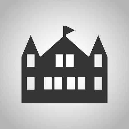 castle iconのイラスト素材