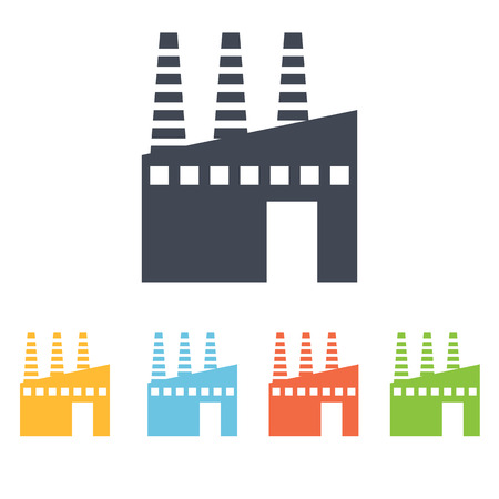 factory iconのイラスト素材