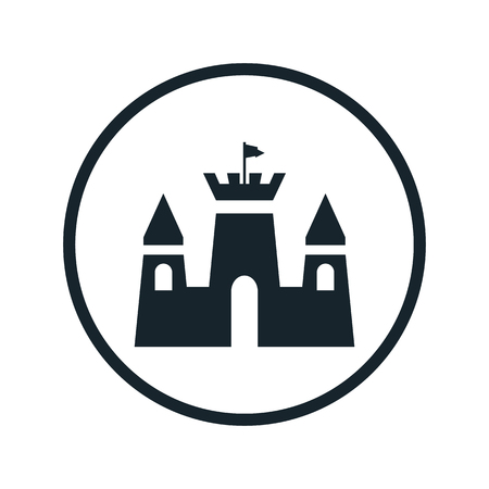 castle iconのイラスト素材