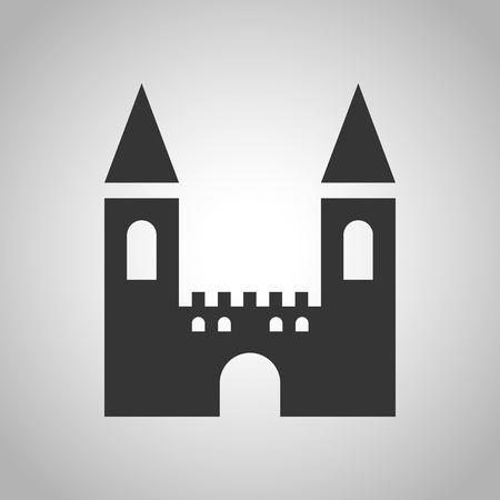 castle iconのイラスト素材