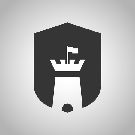 castle iconのイラスト素材