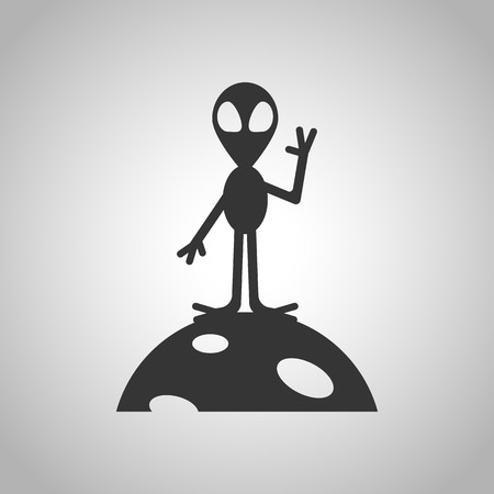 space alien iconのイラスト素材