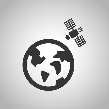 space satellite iconのイラスト素材