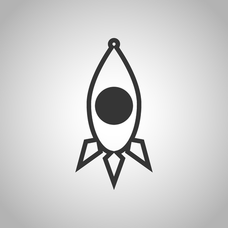 spaceship iconのイラスト素材
