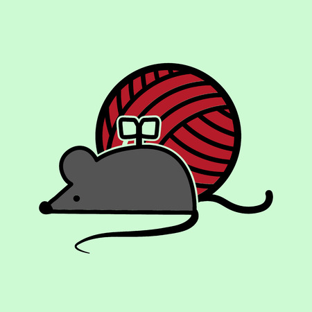 clockwork mouse iconのイラスト素材