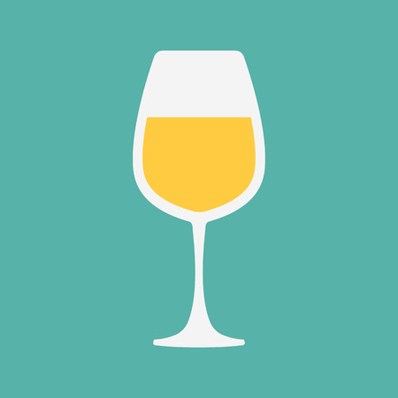 glass flat iconのイラスト素材