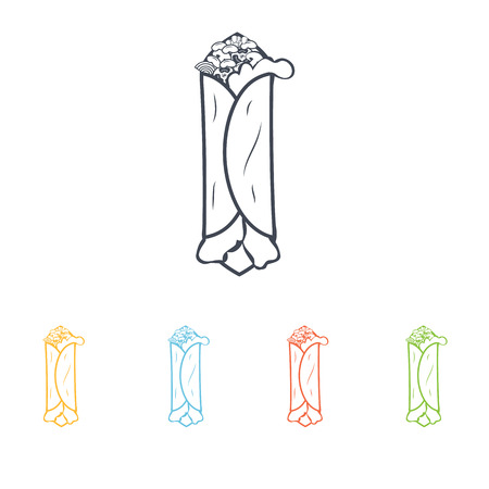 tacos iconのイラスト素材