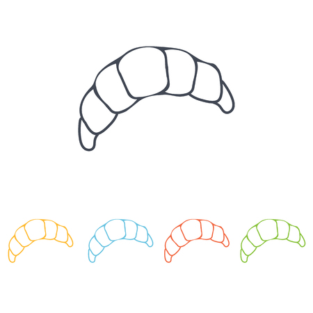 french roll iconのイラスト素材