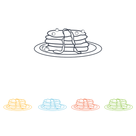 pancakes iconのイラスト素材