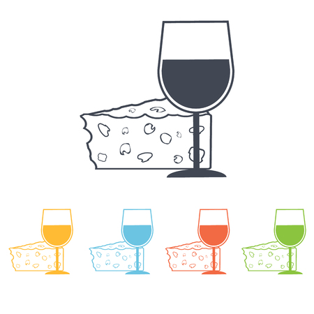 cheese iconのイラスト素材