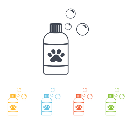 pet shampoo iconのイラスト素材