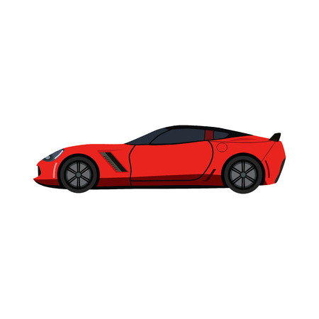 super car flat iconのイラスト素材