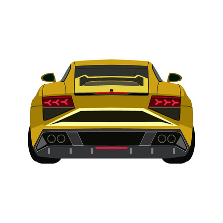 super car flat iconのイラスト素材