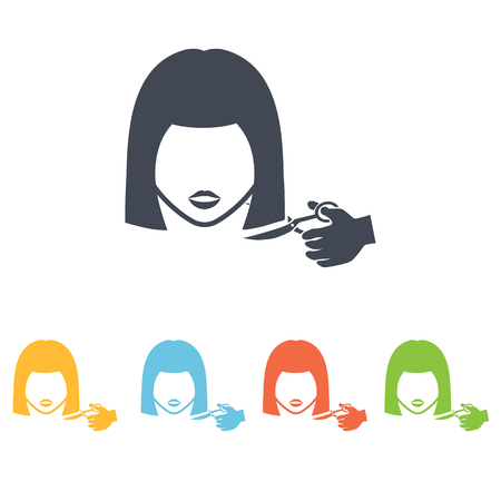 scissors iconのイラスト素材