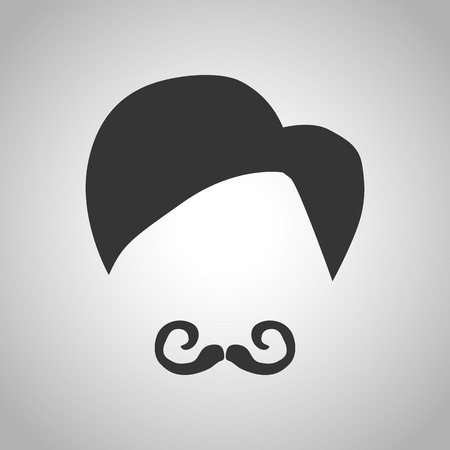 men's hairstyle iconのイラスト素材