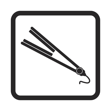 curling hair iconのイラスト素材
