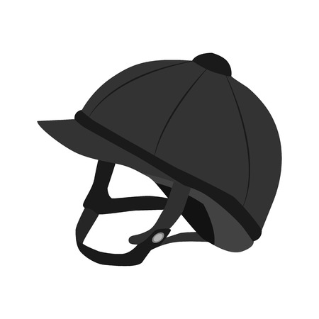 helmet jockey flat iconのイラスト素材