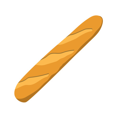 long loaf flat iconのイラスト素材