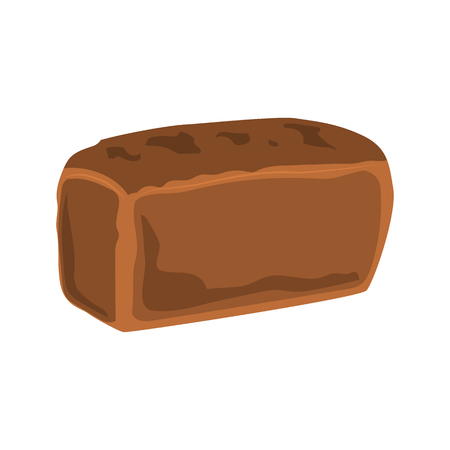 long loaf flat iconのイラスト素材