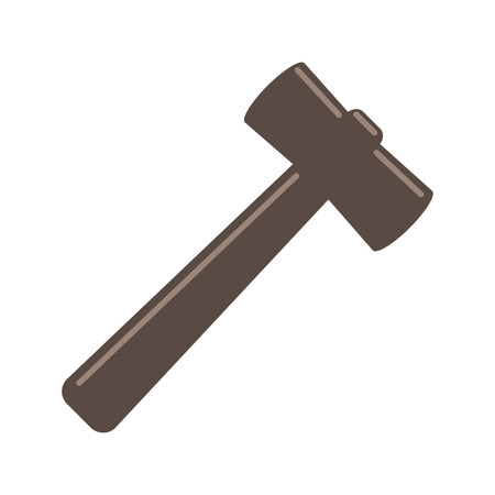 hammer flat iconのイラスト素材