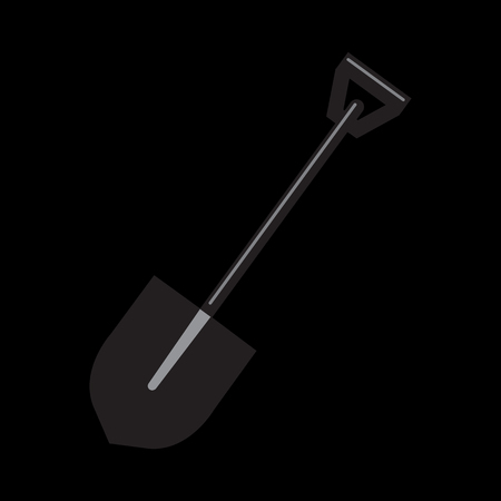 shovel flat iconのイラスト素材