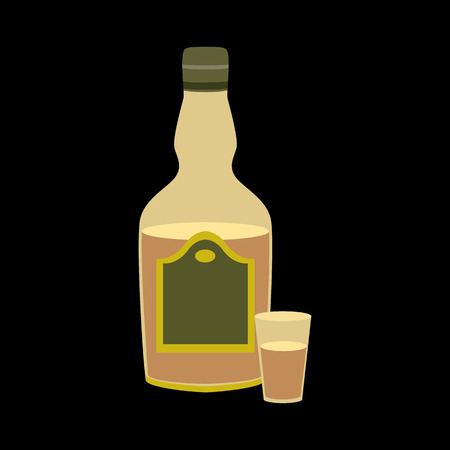 tequila flat iconのイラスト素材