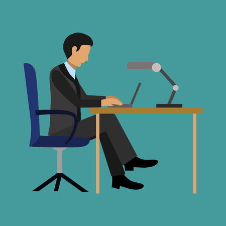 office people flat iconのイラスト素材