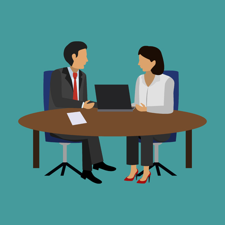 office people flat iconのイラスト素材