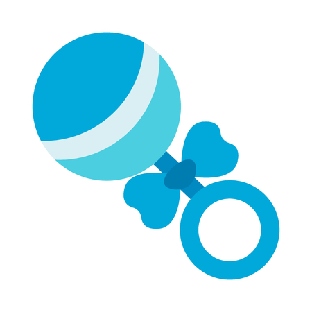 rattle flat iconのイラスト素材