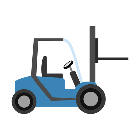 Car loader flat iconのイラスト素材